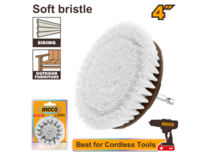 Cepillo 4" P Taladro Cerdas Suaves
