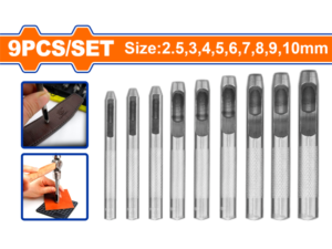 SET X 9 SACA BOCADOS 2.5,3,4,5,6,7,8,9,10 MM