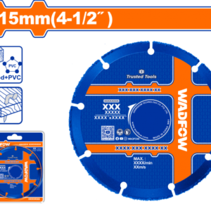 DISCO PARA MADERA 4 1/2" 115MM EJE 22,2 MM WADFOW WCCD1K45