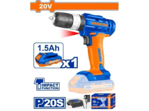 TALADRO ATORNILLADOR C PERCUTOR 20V C BAT Y CARG