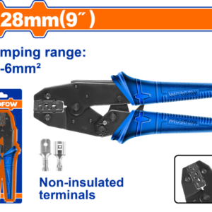 PINZA CRIMPEADORA TERMINALES NO AISLADOS  0.5-6MM2 9" 228MM