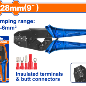PINZA CRIMPEADORA TERMINALES AISLADOS 0.5-6MM2 9" 228MM