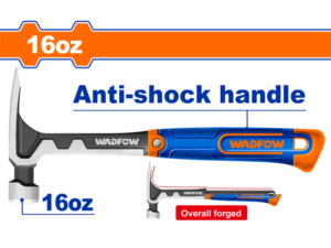 MARTILLO UÑA 450G ACERO FORJADO MANGO ANTISHOCK