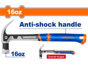MARTILLO UÑA 450G ACERO FORJADO MANGO ANTISHOCK