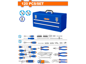 CAJA DE 120 HERRAMIENTAS METAL 3 ESTANTES 520MM