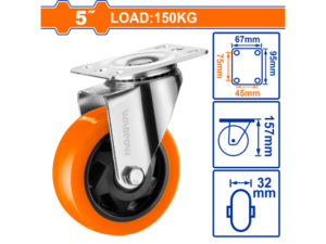 RUEDA GIRATORIA 5"
