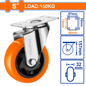 RUEDA GIRATORIA 5"