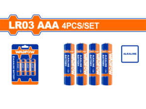 PACK X 4 PILAS ALKALINAS AAA 1.5V 1300MAH WADFOW WJX2K07