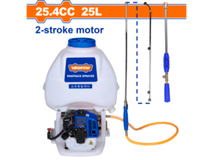 MOTO PULVERIZADOR FUMIGADOR MOCHILA  25.4CC 25L WADFOW WKN3A25