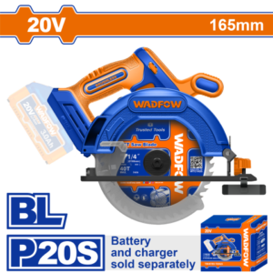 SIERRA CIRCULAR A BATERIA 20V 165MM P20S BRUSHLESS WADFOW SIN BAT SIN CARG