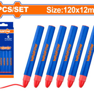 SET X 6 CRAYON DE MADERA MARCA CONCRETO CERAMICA METAL 120X12MM