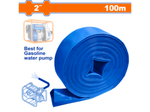 MANGUERA PLANA AGUA MOTOBOMBA PVC 2" 4 BAR 100M