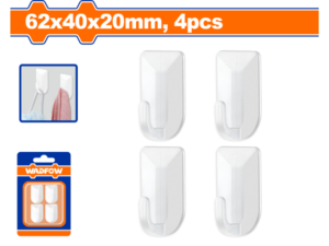 SET X 4 PERCHA AUTOADHESIVA 62x40x20mm
