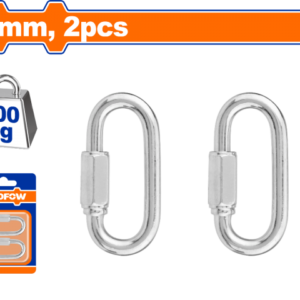MOSQUETON 6MM X2 UNIDADES CON ROSCA 200KG WADFOW WQL1K01