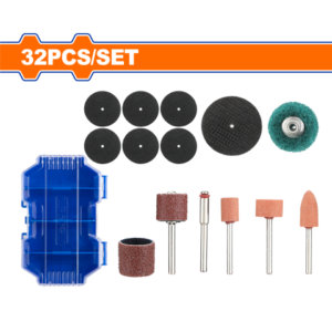 SET X 32 PCS ACCESORIO MINI TORNO 1/8