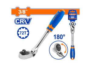 CRIQUE 3/8" CABEZA FLEXIBLE 180° CR-V WADFOW WRW4238