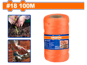 ROLLO REPUESTO Tanza / Hilo Naranja Para Albañil 1,55 Mm X 100 Metros WADFOW WRZ3308