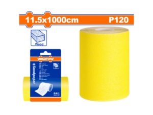 ROLLO LIJA GRANO 120 11.5 X 1MT AMARILLA WADFOW WSM12012