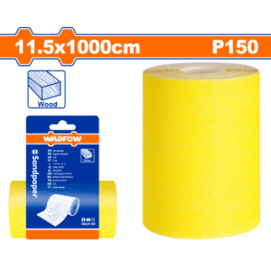 ROLLO LIJA GRANO 150 11.5 X 1MT AMARILLA WADFOW WSM15012