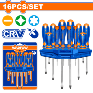 SET X 16 DESTORNILLADORES PALETA/PHILLIPS