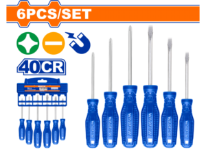 SET X 6 DESTORNILLADORES PALETA/PHILLIPS
