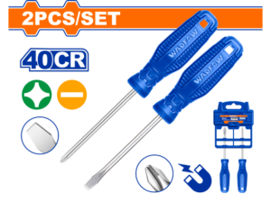 SET X 2 DESTORNILLADORES PALETA SL6.5 PH2 X 100MM