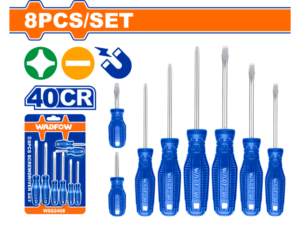 SET X 8 DESTORNILLADORES PALETA/PHILLIPS