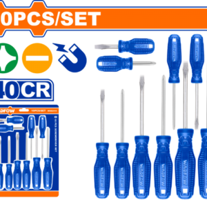 SET X 10 DESTORNILLADORES PALETA/PHILLIPS