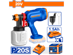 PISTOLA DE PINTAR A BATERIA 20V P20S 650ML/MIN CON BAT CON CARG