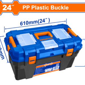 CAJA PLASTICA DE HERRAMIENTAS 24" CON BROCHES PLASTICOS