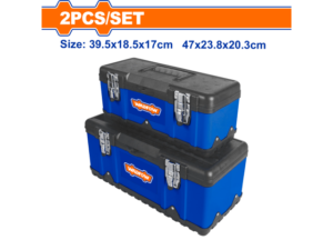 SET X 2 CAJAS DE HERRAMIENTAS METAL Y PLASTICO 15.5" Y 18.5"