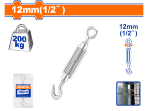 TENSOR DE CABLE GANCHO-ANILLO 1/2" 200KG