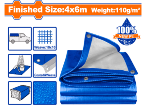 LONA 4X6 MT AZUL 110GR/M2