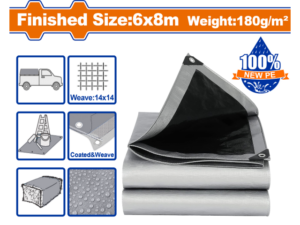LONA USO RUDO REFORZADA 6X8MT 180G/M2 WADFOW WTQ8868