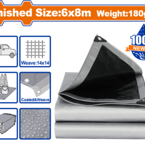 LONA USO RUDO REFORZADA 6X8MT 180G/M2 WADFOW WTQ8868
