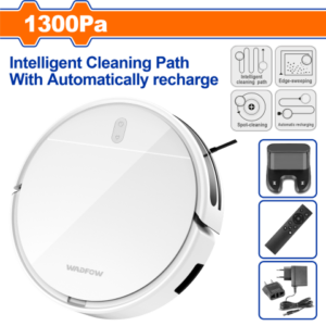 ASPIRADORA ROBOT 1300PA INTELIGENTE C CONTROL BASE DE CARGA AUTOMATICA PATRON DE LIMPIEZA
