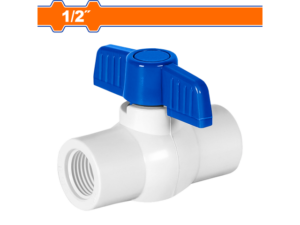 LLAVE DE PASO PVC DE 1/2"