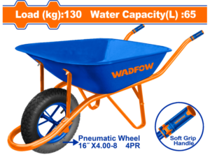CARRETILLA 130KG 65LT RUEDA NEUMATICA