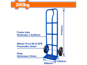 CARRO DE CARGA 200KG RUEDAS NEUMATICAS WWB2141