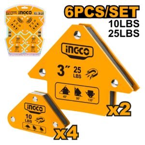 SET 6 ESCUADRAS MAGNETICAS INGCO