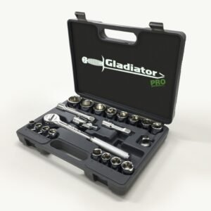 JUEGO/TUBOS/ CRIQUE 1/2" 21PZAS.(GLADIATOR)
