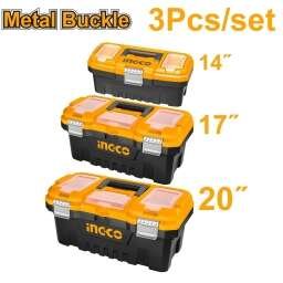 KIT X3 CAJAS DE CAJAS DE HERRAMIENTAS 14´17´20 INGCO