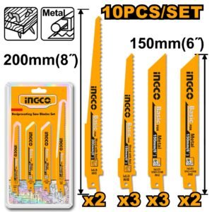 SET X 10 HOJAS SIERRA PARA METAL Y MADERA