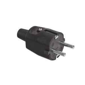 FICHA GOMA NEGRO SCHUKO MACHO 16A