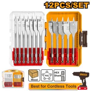SET 12 MECHAS PALETA MADERA INGCO