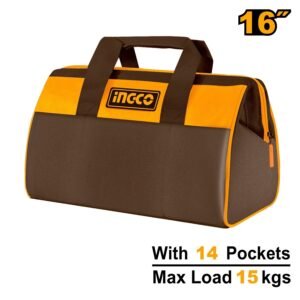 BOLSO HERRAMIENTAS 16" 14 BOLSILLOS INGCO